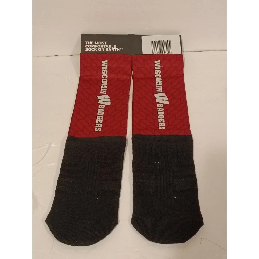Mens Strideline J.J. Watt & T.J. Watt Wisconsin‎ Badgers Legends Crew Socks.